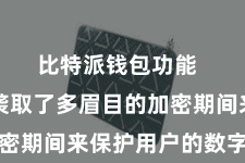 比特派钱包功能 比特派袭取了多眉目的加密期间来保护用户的数字资产