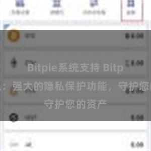 Bitpie系统支持 Bitpie钱包：强大的隐私保护功能，守护您的资产
